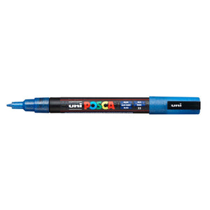 Paint Marker PC-3M Fine Bullet Glitter Blue