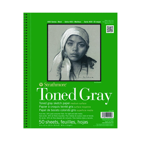 Toned Sketch Pad 9x12 Gray