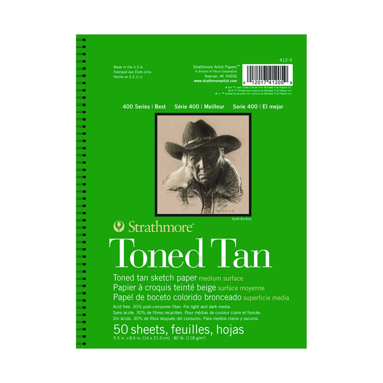 Toned Sketch Pad  5.5x8.5 Tan