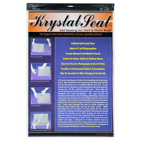 Krystal Seal Bags 18x24 25 Pack