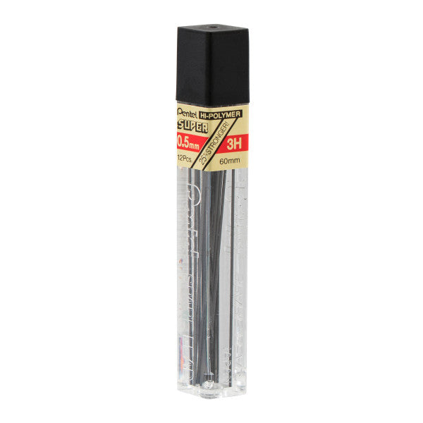 Pentel .5mm 12 Packs Super Hi-Polymer Leads