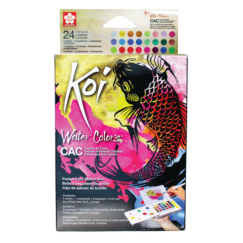 Koi Creative Art Colors Watercolor Set 24-Colors