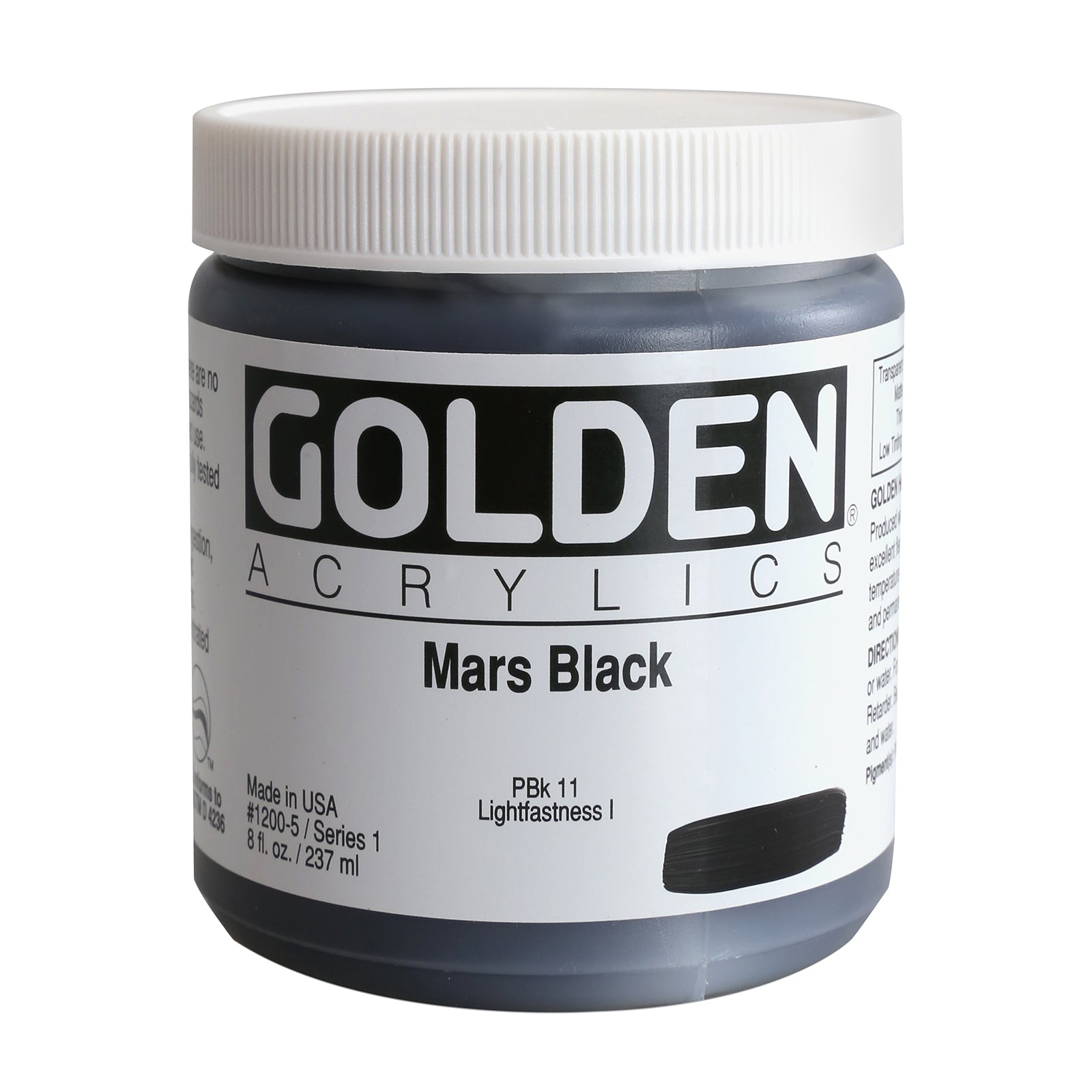 Heavy Body Acrylic 8oz Mars Black
