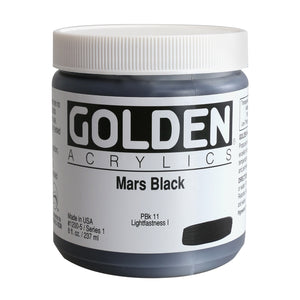 Heavy Body Acrylic 8oz Mars Black
