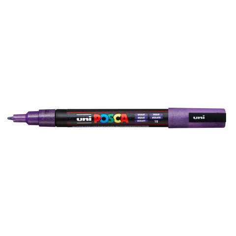 Paint Marker PC-3M Fine Bullet Glitter Violet