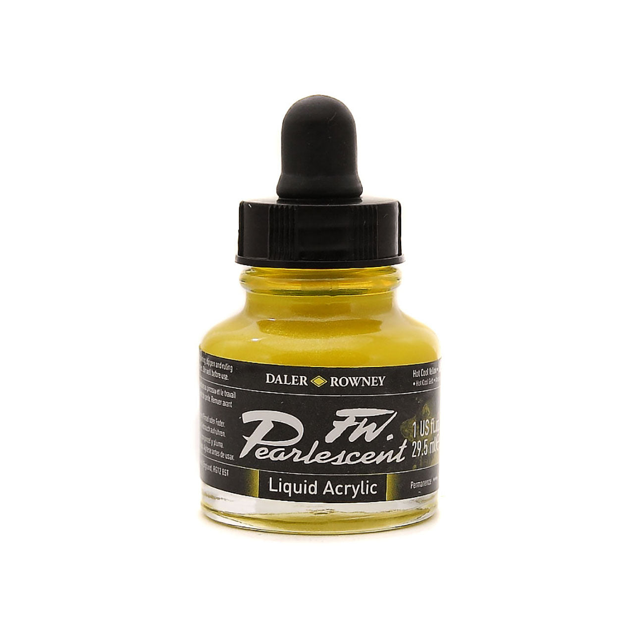 FW Pearlescent Liquid Acrylic 1 oz. Hot Cool Yellow