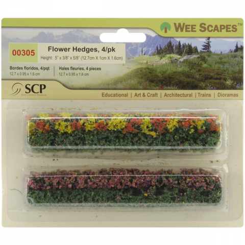Flower Hedges Green Blossom Blended 5 x 3/8 x 5/8" 4 Pack