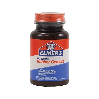 Elmers No Wrinkle Rubber Cement 4oz