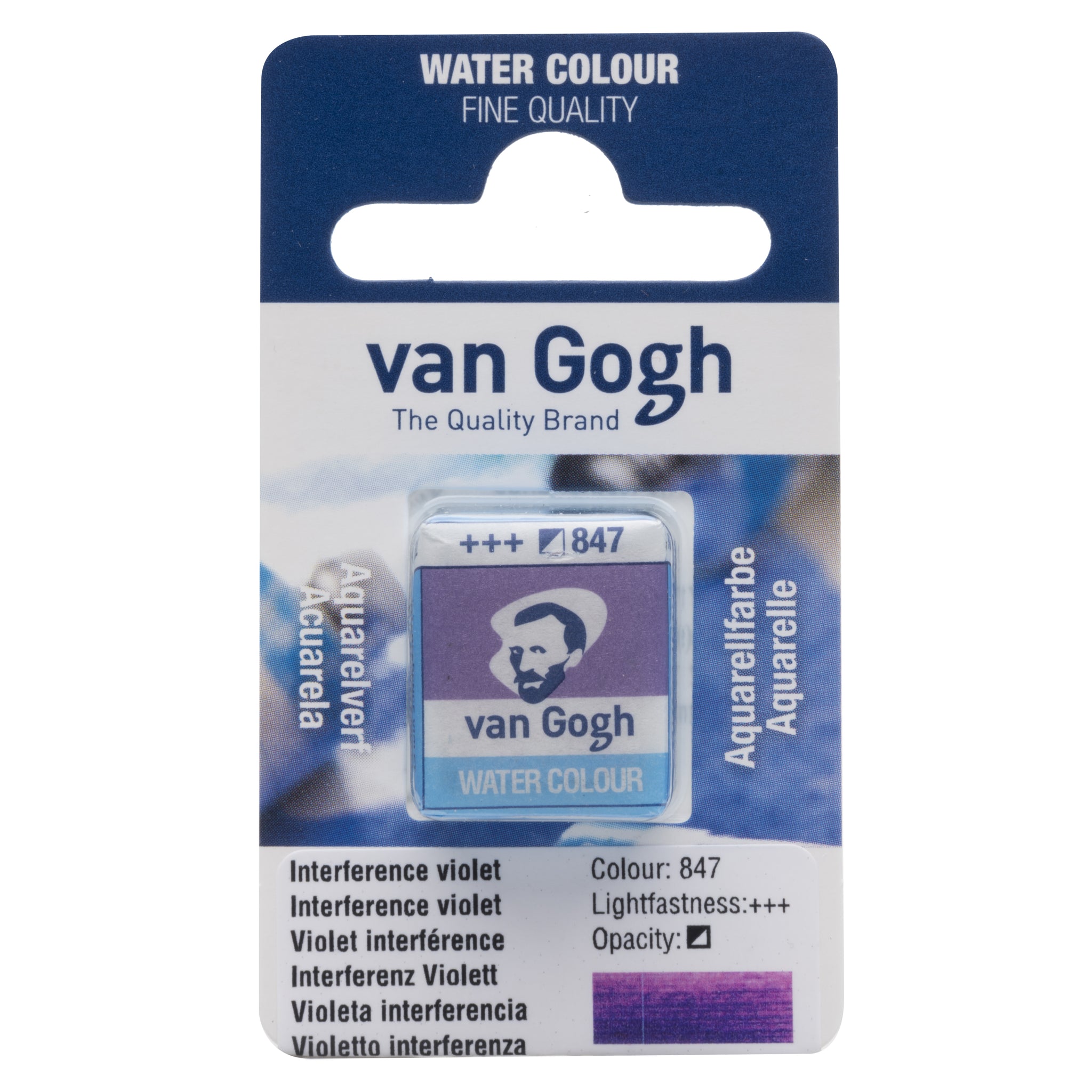 Van Gogh Watercolor Half Pan Interference Violet