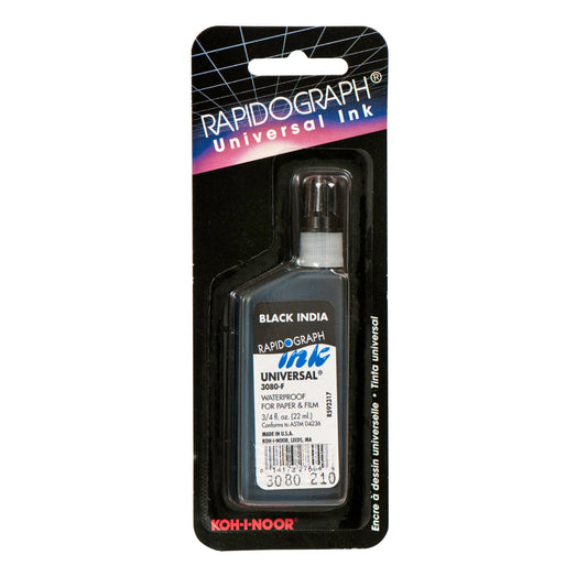 Koh-I-Noor .75oz Black Universal India Drawing Ink