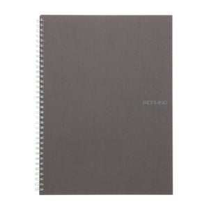 Fabriano EcoQua Notebook Large Spiral-Bound Blank 70 Sheets Stone