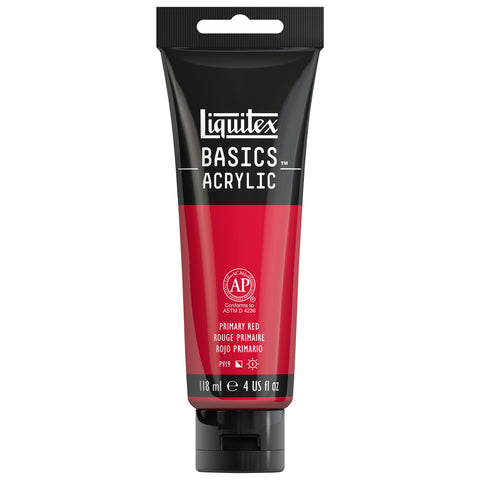 BASICS Acrylic Color 4oz Primary Red