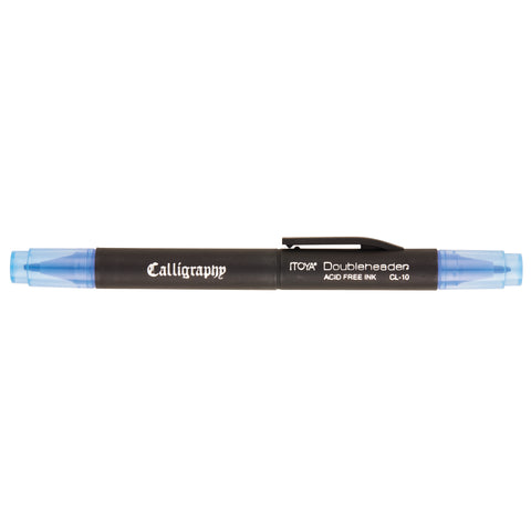 Doubleheader Calligraphy Marker Blue