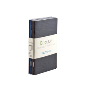 Fabriano EcoQua Pocket Sized Notebooks 4 Pack Dot Cool Color Covers