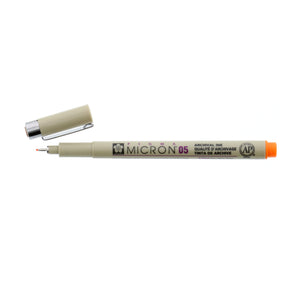 Pigma Micron Pen .45mm Orange 05