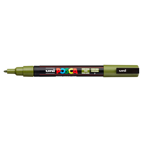 Paint Marker PC-3M Fine Bullet Khaki Green