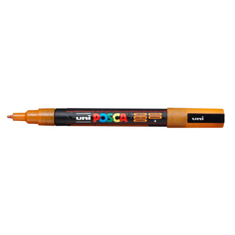 Paint Marker PC-3M Fine Bullet Glitter Orange