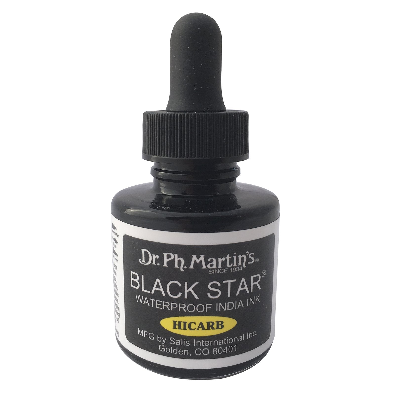 Dr. Ph. Martin's Black Star Hi Carb Waterproof India Ink