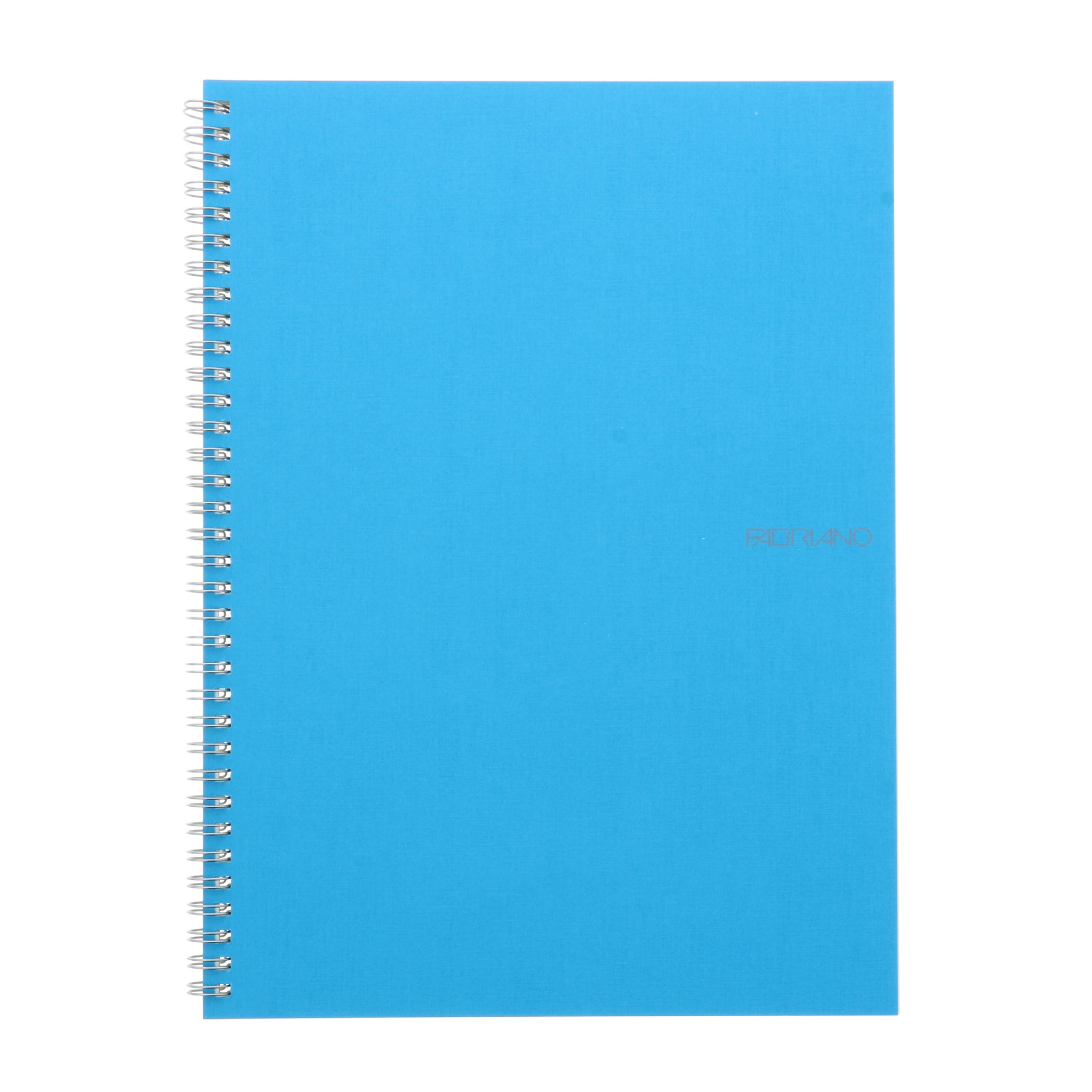 EcoQua Notebook Large Spiral-Bound Blank 70 Sheets Turquoise