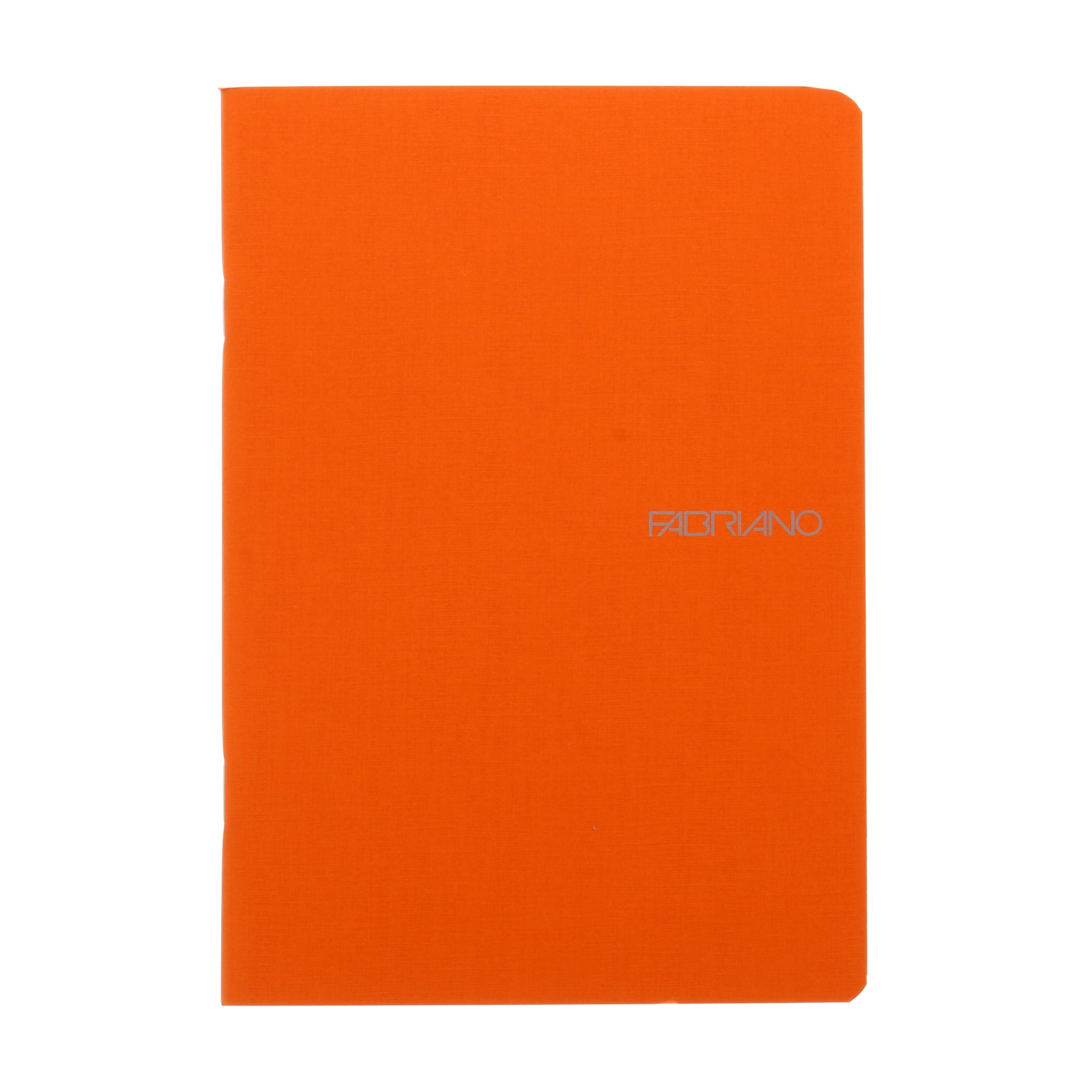 Fabriano EcoQua Notebook Small Staple-Bound Blank 38 Sheets Orange