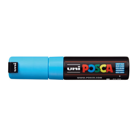 Paint Marker PC-8K Broad Chisel Light Blue