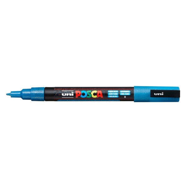 Paint Marker PC-3M Fine Bullet Glitter Light Blue