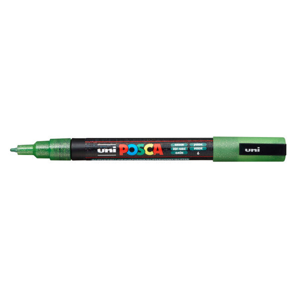 Paint Marker PC-3M Fine Bullet Glitter Green