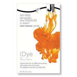 Jacquard 100% Natural Fabric iDye Deep Orange