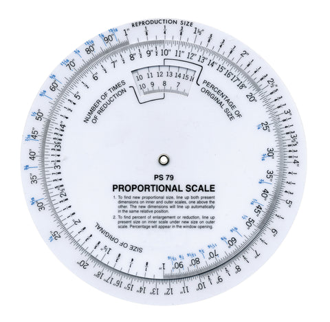 C-Thru Westcott Circular Proportional Scale 6"