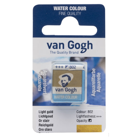 Van Gogh Watercolor Half Pan Light Gold
