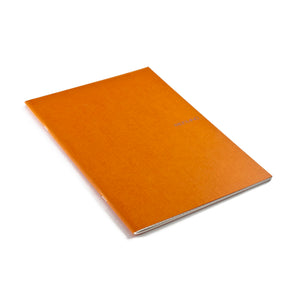 Fabriano EcoQua Notebook Large Staple-Bound Grid 38 Sheets Orange