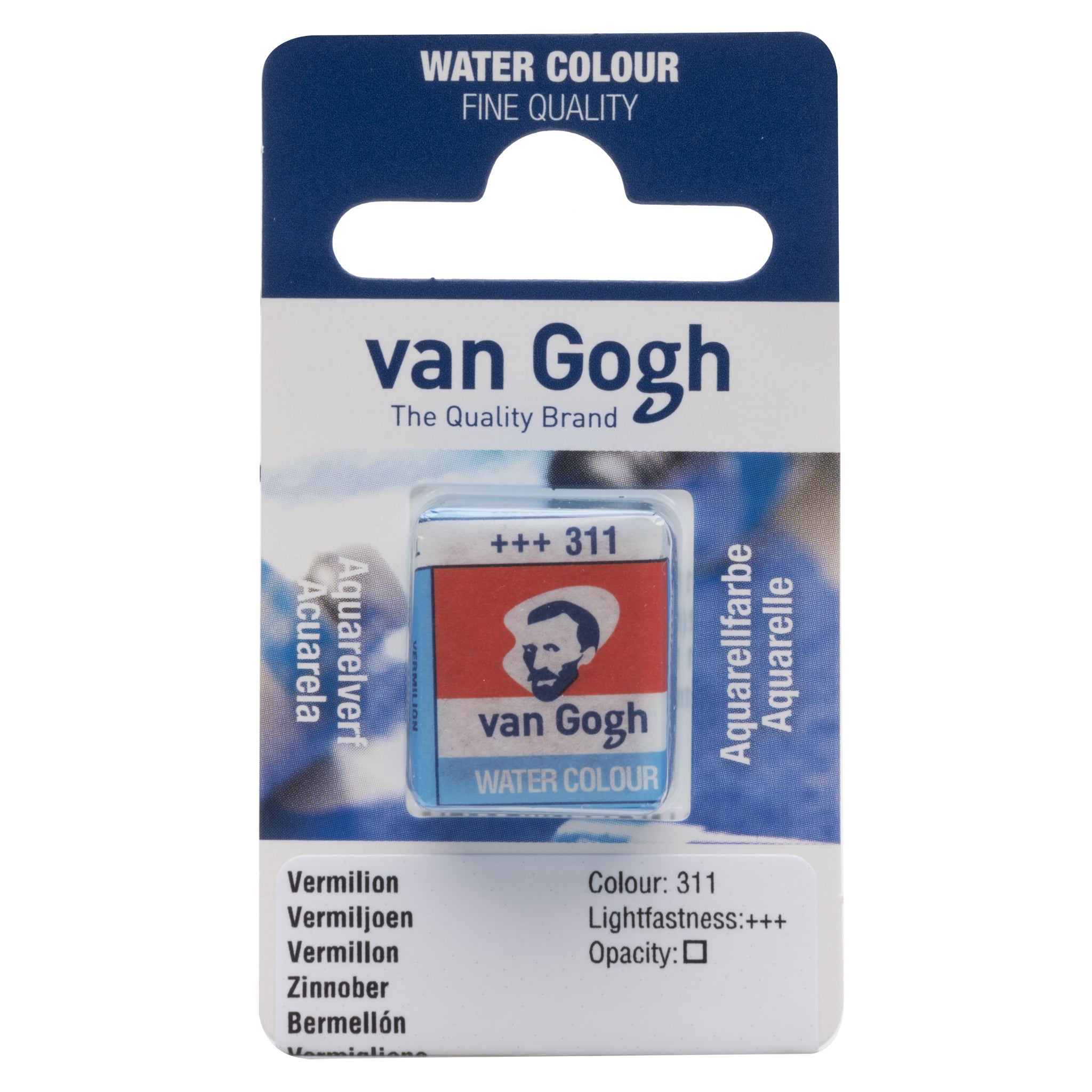 Van Gogh Watercolor Half Pan Vermilion