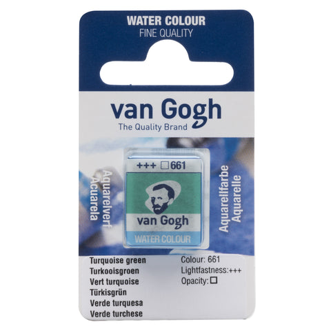 Van Gogh Watercolor Half Pan Turquoise Green
