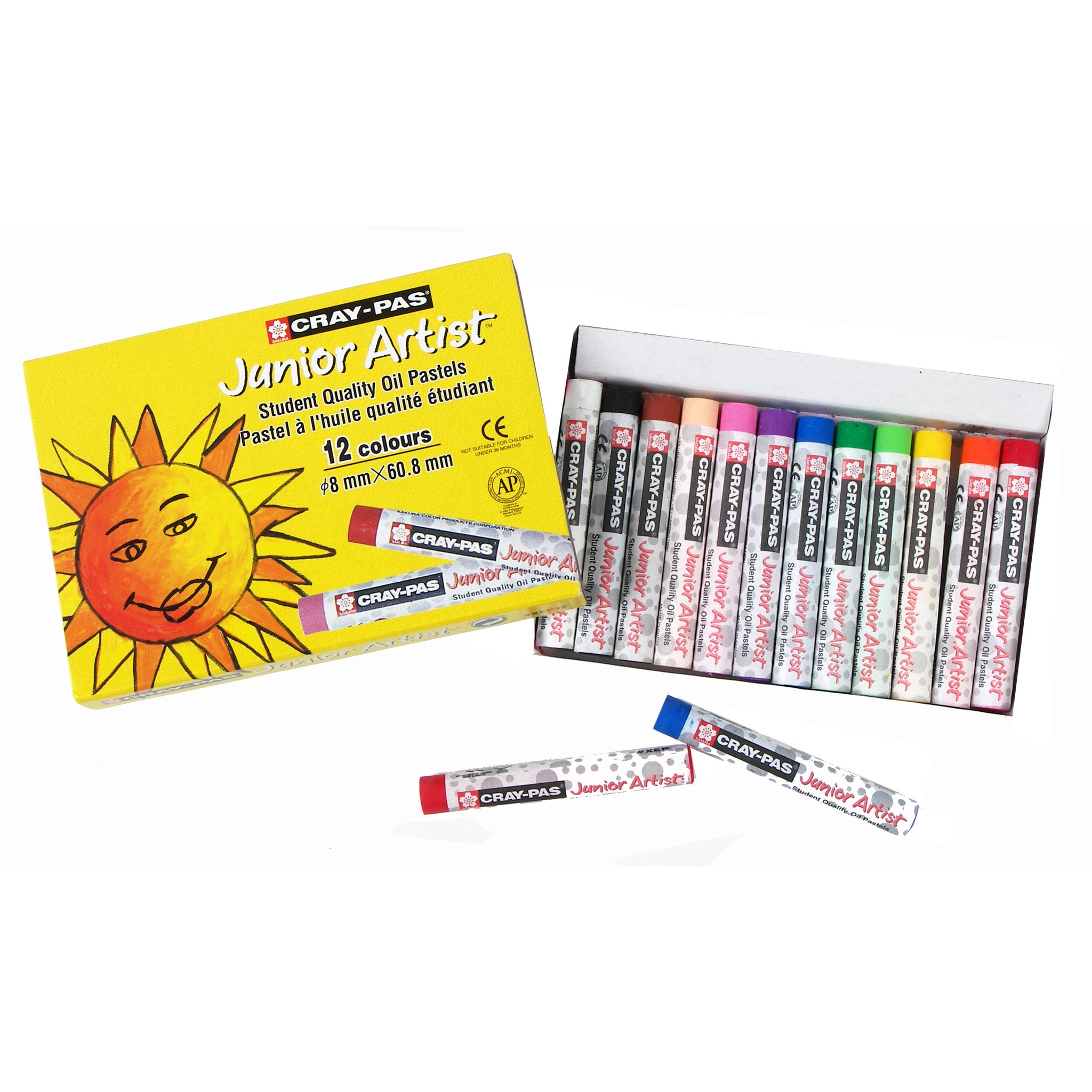 Cray-Pas Junior Artist Oil Pastel Set 12 Colors