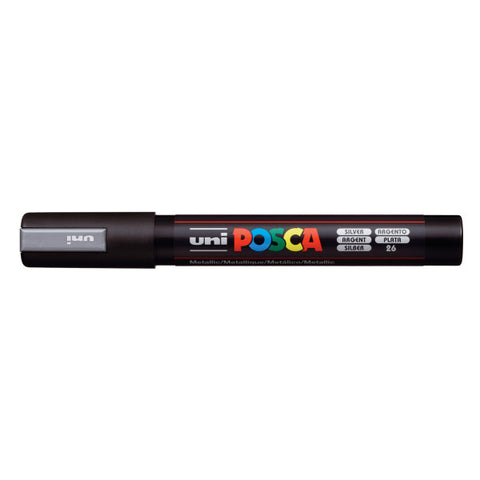 Paint Marker PC-5M Medium Bullet Silver