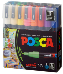 Paint Marker 16 Basic Color Set PC-3M Fine