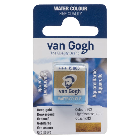 Van Gogh Watercolor Half Pan Deep Gold