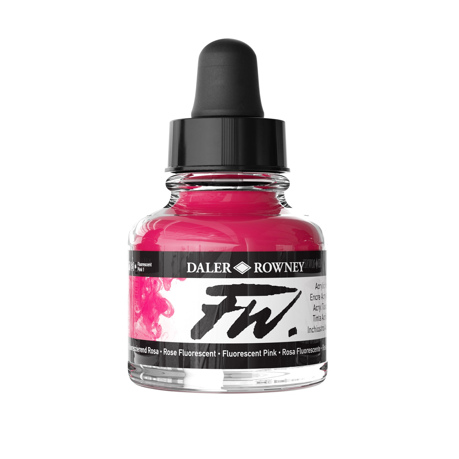 FW Acrylic Artists Ink 1 oz. Fluorescent Pink