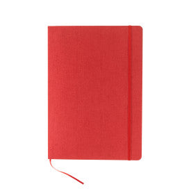 Ecoqua Plus Stitch-Bound Notebook 8.3"x11.7"(A4) - Dotted Red