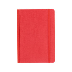 Ecoqua Plus Stitch-Bound Notebook 5.8" x 8.3" (A5) - Dotted Red