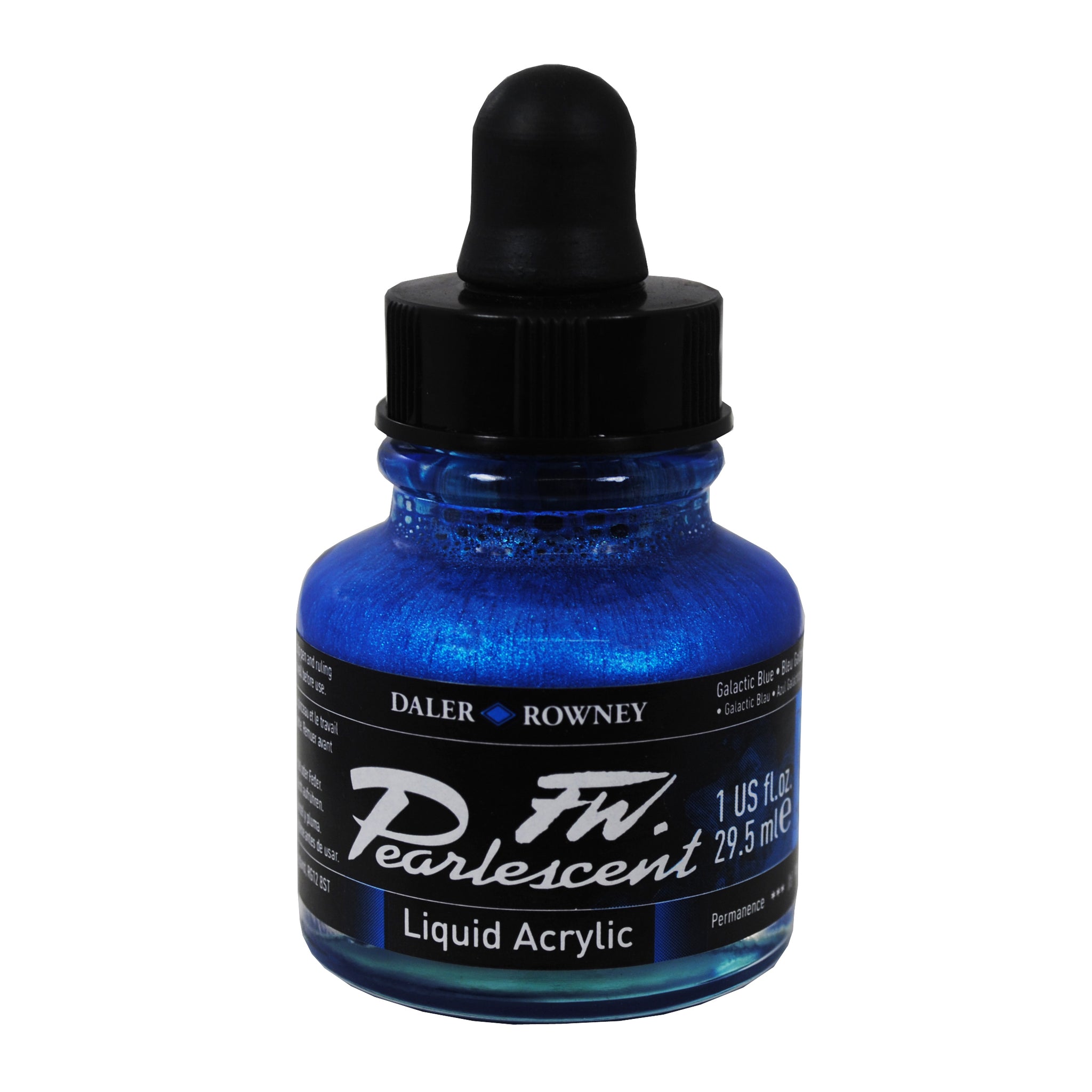 FW Pearlescent Liquid Acrylic 1 oz. Galactic Blue