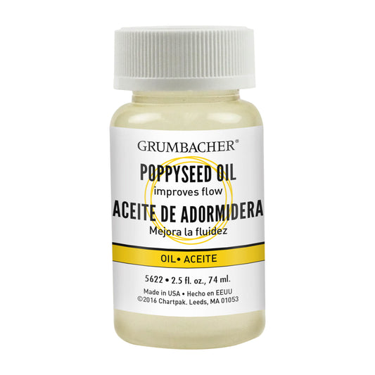 Grumbacher 2.5oz Poppyseed Oil