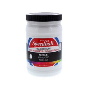 Screen Printing Ink Permanent Acrylic 32oz Jar White